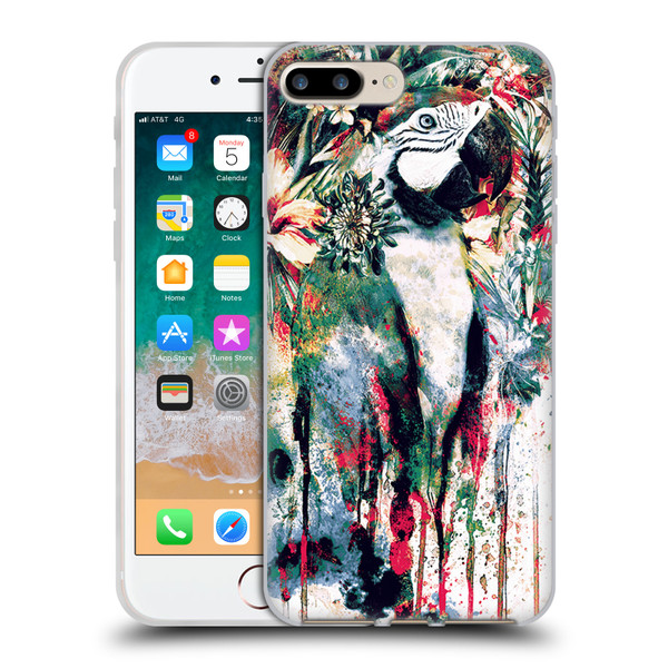 Riza Peker Animals Parrot Soft Gel Case for Apple iPhone 7 Plus / iPhone 8 Plus