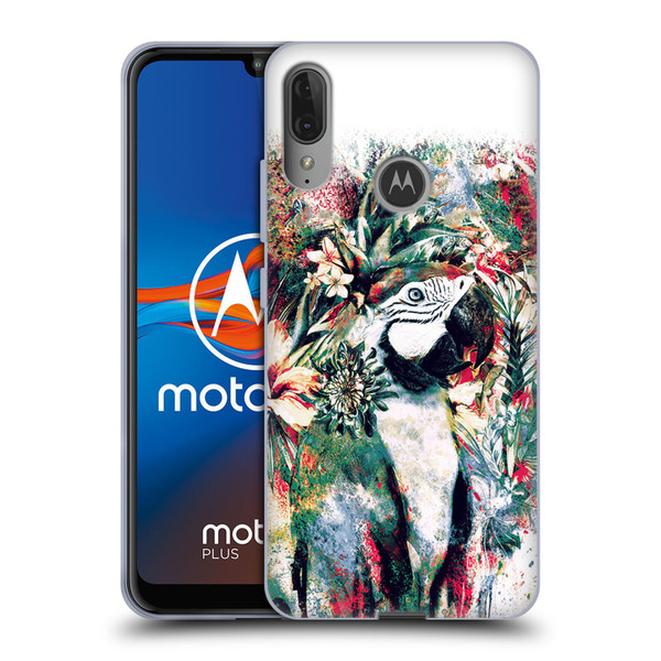 Riza Peker Animals Parrot Soft Gel Case for Motorola Moto E6 Plus