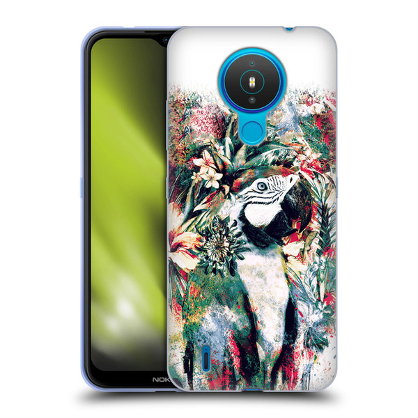 Riza Peker Animals Parrot Soft Gel Case for Nokia 1.4