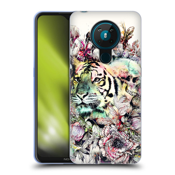 Riza Peker Animals Tiger Soft Gel Case for Nokia 5.3