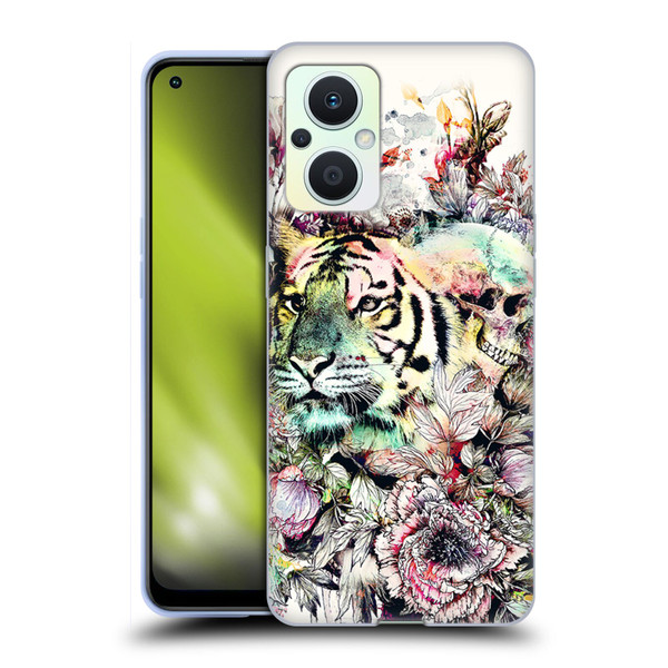 Riza Peker Animals Tiger Soft Gel Case for OPPO Reno8 Lite
