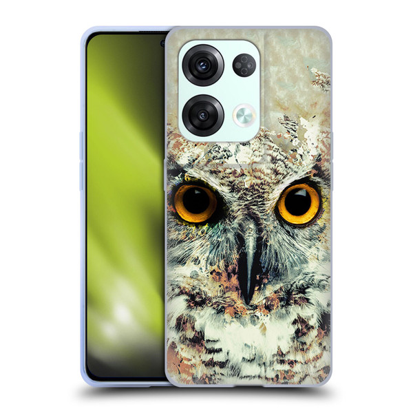 Riza Peker Animals Owl II Soft Gel Case for OPPO Reno8 Pro
