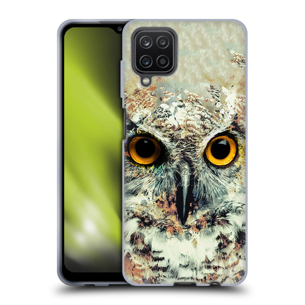 Riza Peker Animals Owl II Soft Gel Case for Samsung Galaxy A12 (2020)