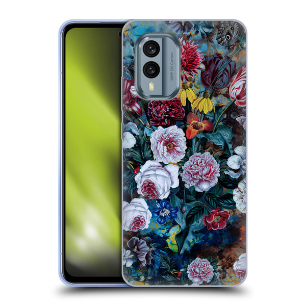 Riza Peker Florals Full Bloom Soft Gel Case for Nokia X30