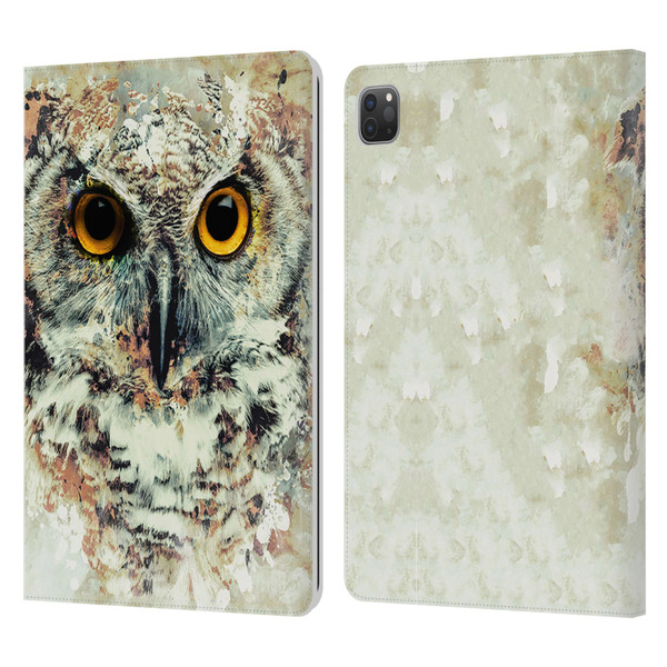 Riza Peker Animals Owl II Leather Book Wallet Case Cover For Apple iPad Pro 11 2020 / 2021 / 2022