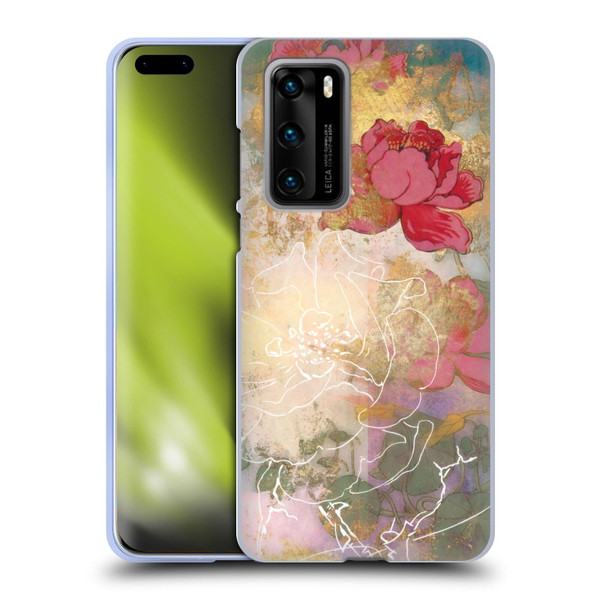Aimee Stewart Smokey Floral Midsummer Soft Gel Case for Huawei P40 5G