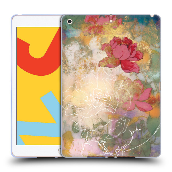 Aimee Stewart Smokey Floral Midsummer Soft Gel Case for Apple iPad 10.2 2019/2020/2021