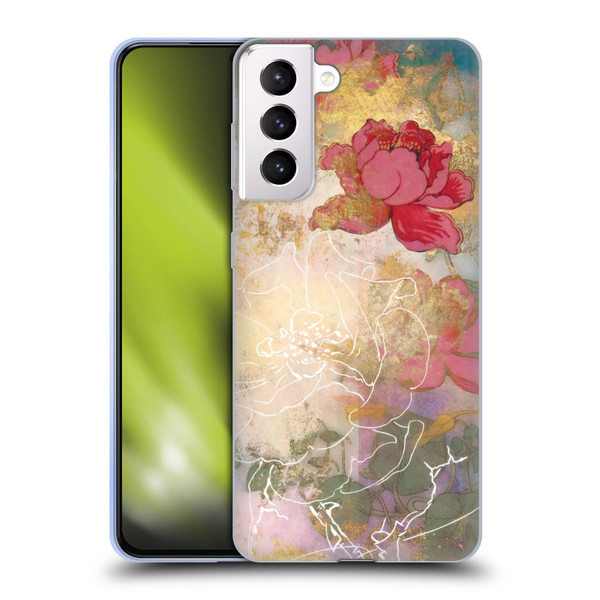 Aimee Stewart Smokey Floral Midsummer Soft Gel Case for Samsung Galaxy S21+ 5G