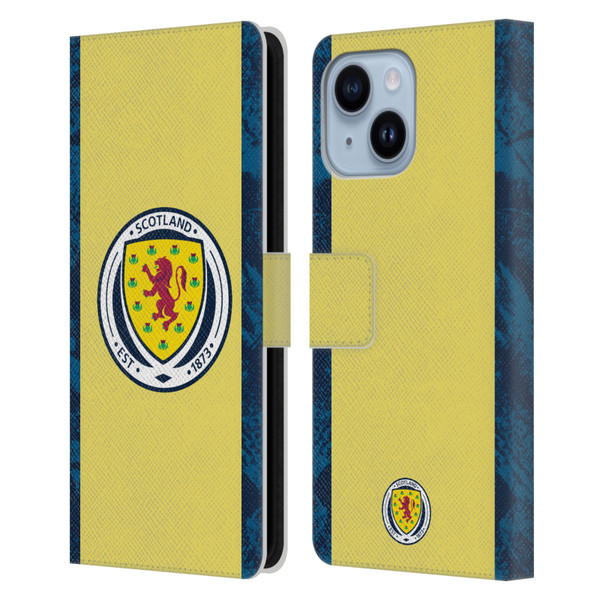 Scotland National Football Team Kits 2020 Home Goalkeeper Leather Book Wallet Case Cover For Apple iPhone 14 Plus