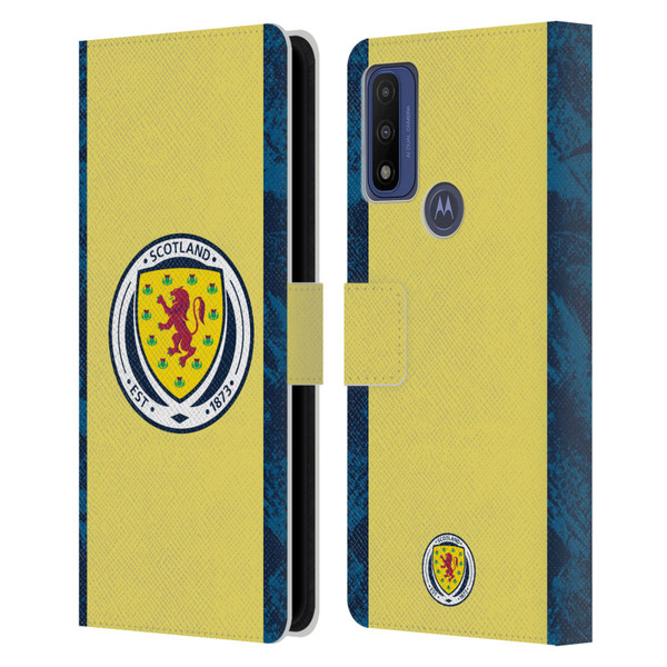 Scotland National Football Team Kits 2020 Home Goalkeeper Leather Book Wallet Case Cover For Motorola G Pure