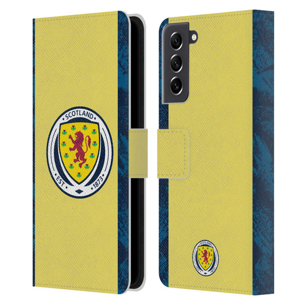 Scotland National Football Team Kits 2020 Home Goalkeeper Leather Book Wallet Case Cover For Samsung Galaxy S21 FE 5G