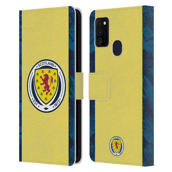 Scotland National Football Team Kits 2020 Home Goalkeeper Leather Book Wallet Case Cover For Samsung Galaxy M30s (2019)/M21 (2020)