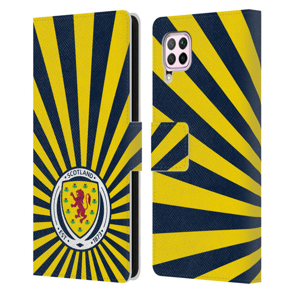 Scotland National Football Team Logo 2 Sun Rays Leather Book Wallet Case Cover For Huawei Nova 6 SE / P40 Lite