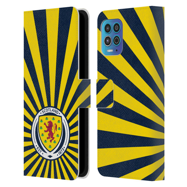 Scotland National Football Team Logo 2 Sun Rays Leather Book Wallet Case Cover For Motorola Moto G100