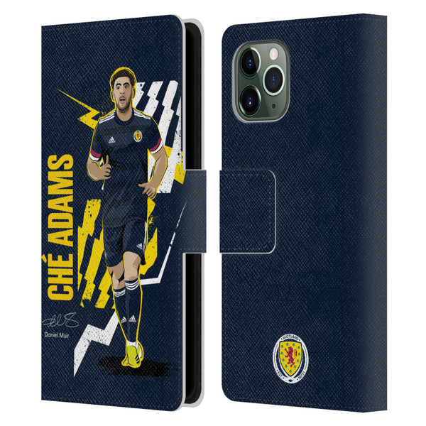 Scotland National Football Team Players Ché Adams Leather Book Wallet Case Cover For Apple iPhone 11 Pro