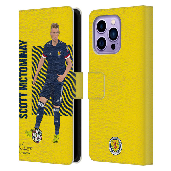Scotland National Football Team Players Scott McTominay Leather Book Wallet Case Cover For Apple iPhone 14 Pro Max