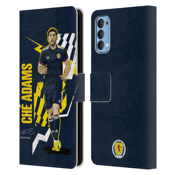 Scotland National Football Team Players Ché Adams Leather Book Wallet Case Cover For OPPO Reno 4 5G
