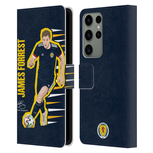 Scotland National Football Team Players James Forrest Leather Book Wallet Case Cover For Samsung Galaxy S23 Ultra 5G