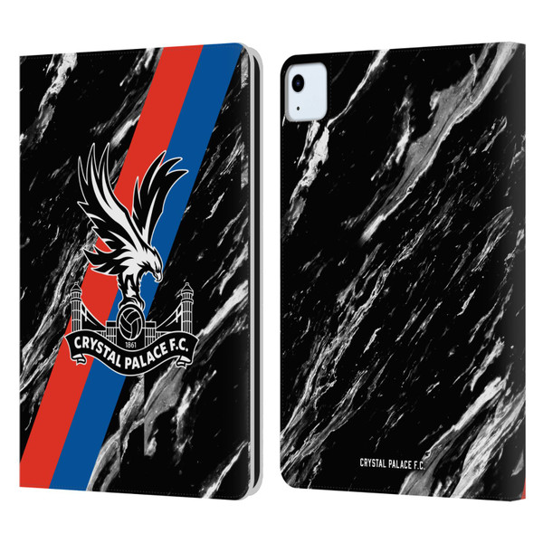 Crystal Palace FC Crest Black Marble Leather Book Wallet Case Cover For Apple iPad Air 2020 / 2022