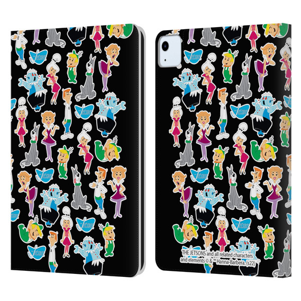 The Jetsons Graphics Pattern Leather Book Wallet Case Cover For Apple iPad Air 11 2020/2022/2024