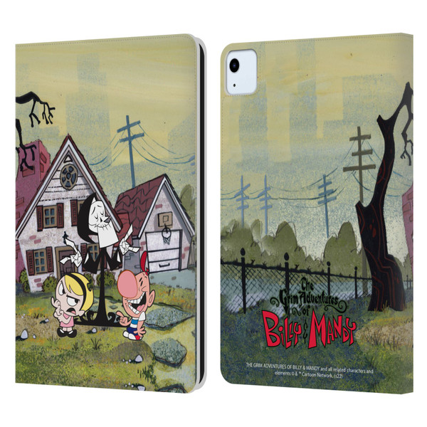 The Grim Adventures of Billy & Mandy Graphics Poster Leather Book Wallet Case Cover For Apple iPad Air 2020 / 2022
