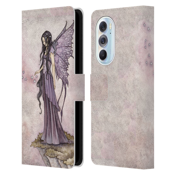 Amy Brown Magical Fairies I Will Return As Stars Fairy Leather Book Wallet Case Cover For Motorola Edge X30