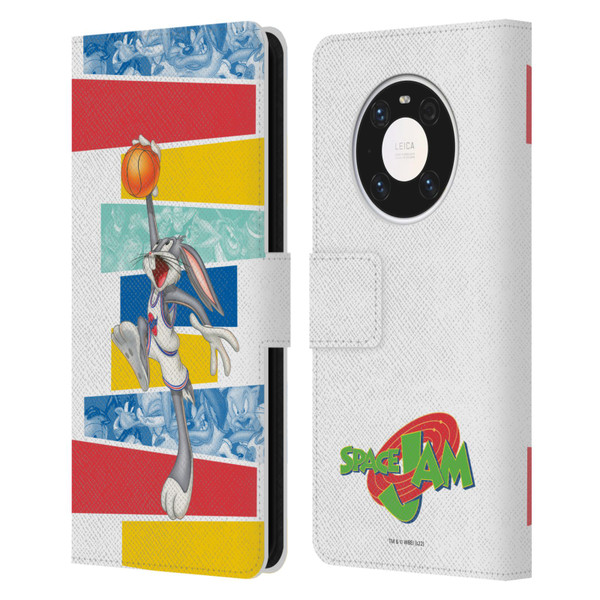 Space Jam (1996) Graphics Bugs Bunny Leather Book Wallet Case Cover For Huawei Mate 40 Pro 5G