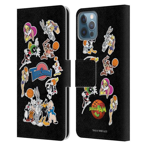 Space Jam (1996) Graphics Tune Squad Leather Book Wallet Case Cover For Apple iPhone 12 / iPhone 12 Pro