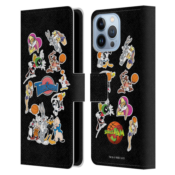 Space Jam (1996) Graphics Tune Squad Leather Book Wallet Case Cover For Apple iPhone 13 Pro Max
