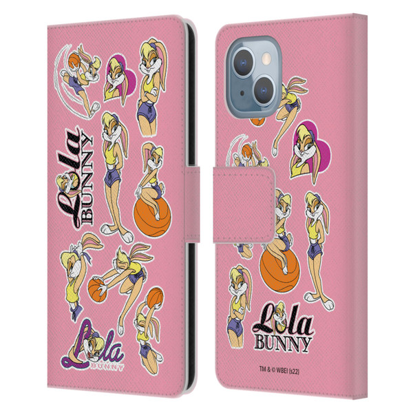 Space Jam (1996) Graphics Lola Bunny Leather Book Wallet Case Cover For Apple iPhone 14