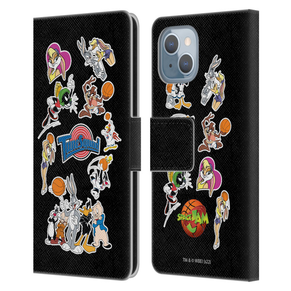 Space Jam (1996) Graphics Tune Squad Leather Book Wallet Case Cover For Apple iPhone 14
