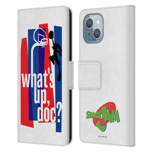 Space Jam (1996) Graphics What's Up Doc? Leather Book Wallet Case Cover For Apple iPhone 14
