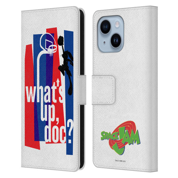 Space Jam (1996) Graphics What's Up Doc? Leather Book Wallet Case Cover For Apple iPhone 14 Plus