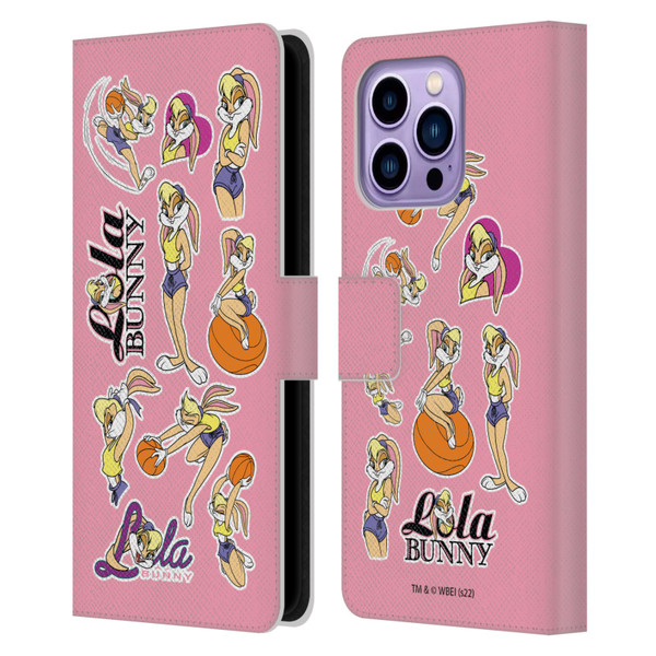 Space Jam (1996) Graphics Lola Bunny Leather Book Wallet Case Cover For Apple iPhone 14 Pro Max