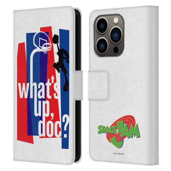 Space Jam (1996) Graphics What's Up Doc? Leather Book Wallet Case Cover For Apple iPhone 14 Pro