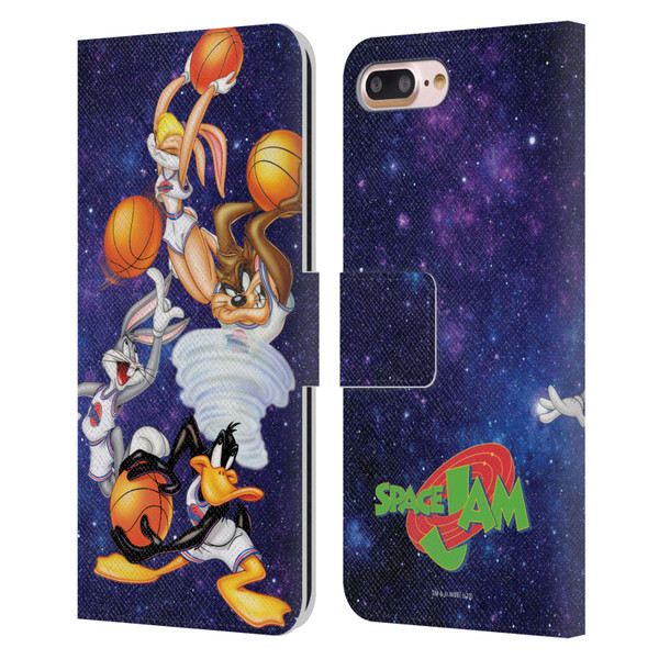 Space Jam (1996) Graphics Poster Leather Book Wallet Case Cover For Apple iPhone 7 Plus / iPhone 8 Plus