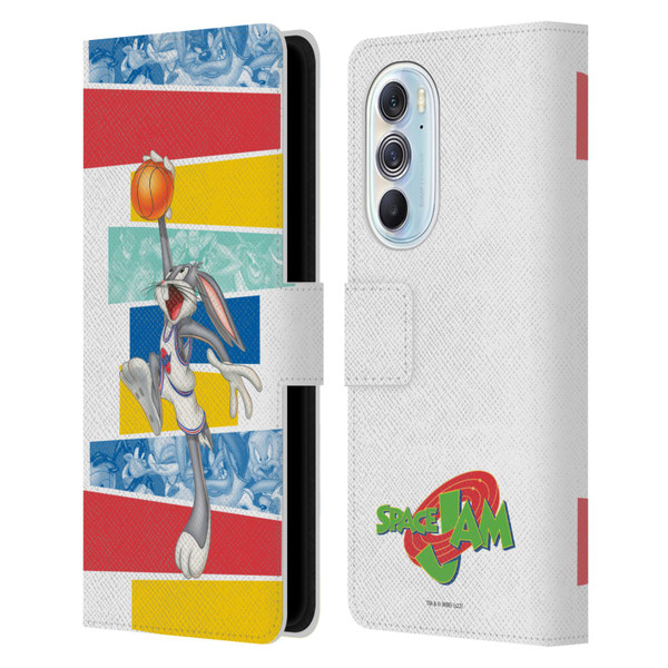 Space Jam (1996) Graphics Bugs Bunny Leather Book Wallet Case Cover For Motorola Edge X30