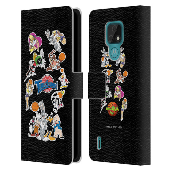 Space Jam (1996) Graphics Tune Squad Leather Book Wallet Case Cover For Motorola Moto E7
