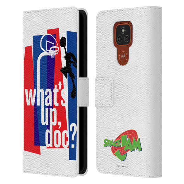 Space Jam (1996) Graphics What's Up Doc? Leather Book Wallet Case Cover For Motorola Moto E7 Plus