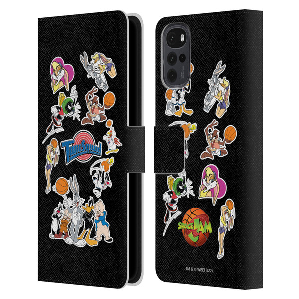 Space Jam (1996) Graphics Tune Squad Leather Book Wallet Case Cover For Motorola Moto G22