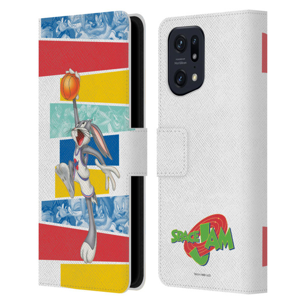 Space Jam (1996) Graphics Bugs Bunny Leather Book Wallet Case Cover For OPPO Find X5