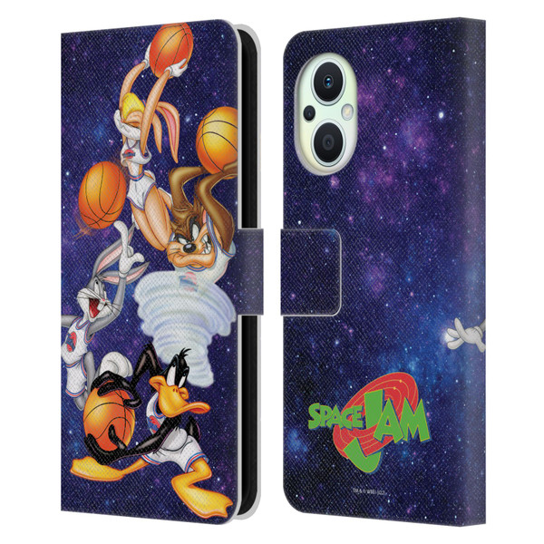Space Jam (1996) Graphics Poster Leather Book Wallet Case Cover For OPPO Reno8 Lite