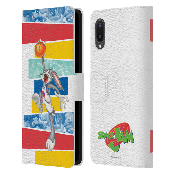 Space Jam (1996) Graphics Bugs Bunny Leather Book Wallet Case Cover For Samsung Galaxy A02/M02 (2021)