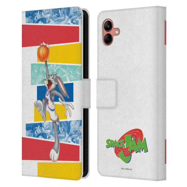 Space Jam (1996) Graphics Bugs Bunny Leather Book Wallet Case Cover For Samsung Galaxy A04 (2022)
