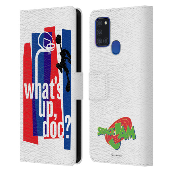 Space Jam (1996) Graphics What's Up Doc? Leather Book Wallet Case Cover For Samsung Galaxy A21s (2020)