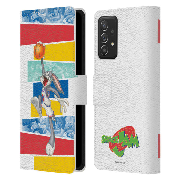Space Jam (1996) Graphics Bugs Bunny Leather Book Wallet Case Cover For Samsung Galaxy A53 5G (2022)