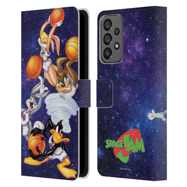 Space Jam (1996) Graphics Poster Leather Book Wallet Case Cover For Samsung Galaxy A73 5G (2022)