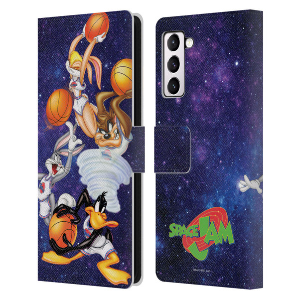 Space Jam (1996) Graphics Poster Leather Book Wallet Case Cover For Samsung Galaxy S21+ 5G