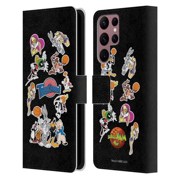 Space Jam (1996) Graphics Tune Squad Leather Book Wallet Case Cover For Samsung Galaxy S22 Ultra 5G