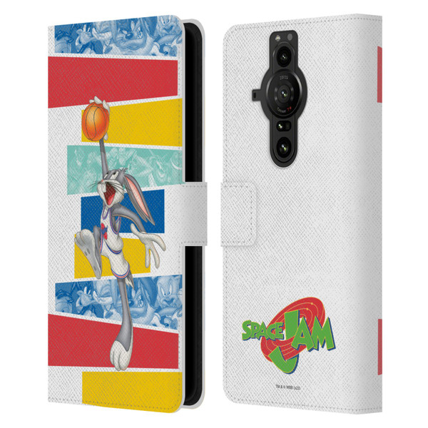 Space Jam (1996) Graphics Bugs Bunny Leather Book Wallet Case Cover For Sony Xperia Pro-I